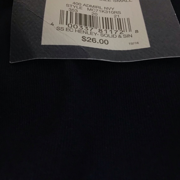 Henley 3 button neck ,men’s tee. - Picture 4 of 5